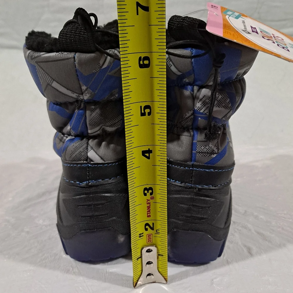 Members Mark Kid's Snow Boots Size 7/8 Blue/Black -10° Rating 